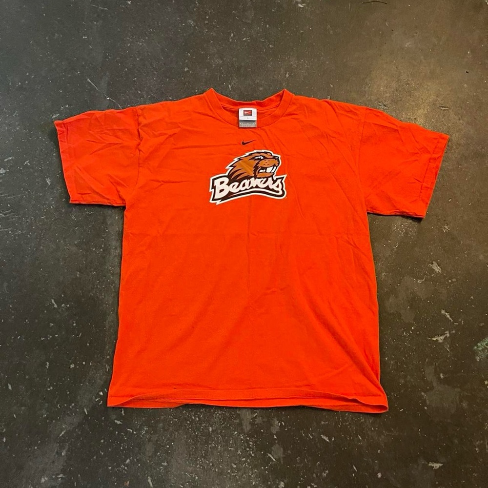 1990 beavers center swoosh football Nike shirt